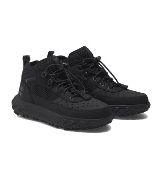 Timberland GreenStride Motion 6 low top lace-up leather mountain shoes black