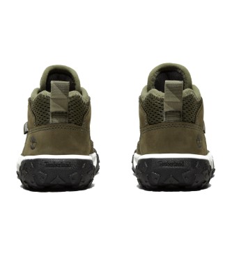 Timberland GreenStride Motion 6 vandresko i lder med snrebnd og lav top, grn