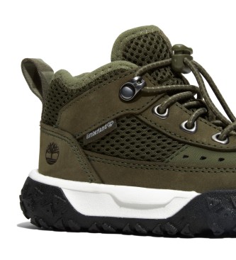 Timberland GreenStride Motion 6 vandresko i lder med snrebnd og lav top, grn