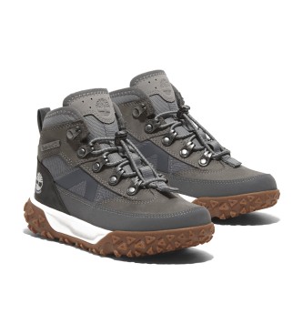 Timberland GreenStrid Motion 6 grey waterproof mid-calf leather mountaineering boots with elasticated laces