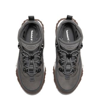 Timberland GreenStrid Motion 6 grey waterproof mid-calf leather mountaineering boots with elasticated laces