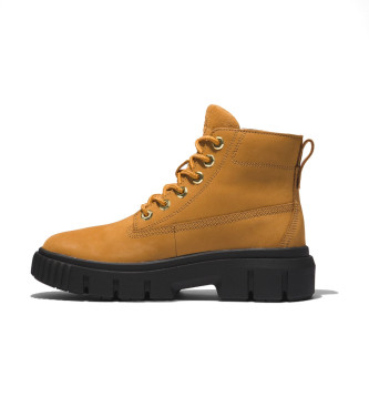 Timberland Leder Greyfield Mid Lace Up Stiefel Braun