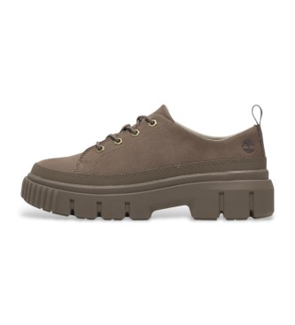 Timberland Leren veterschoenen Field taupe