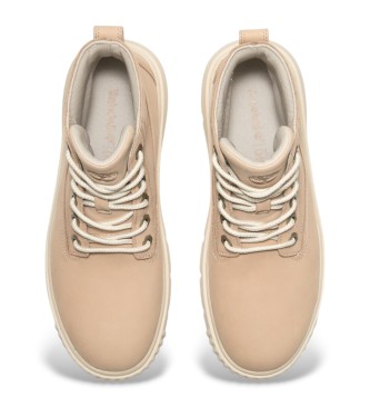 Timberland Greyfield beige leren enkellaarsjes