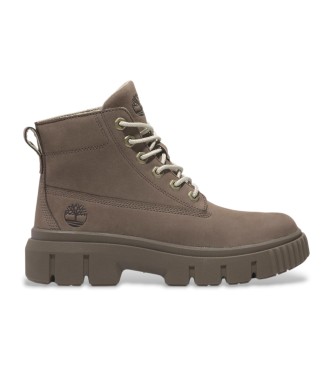 Timberland Botins em pele cinzenta Greyfield