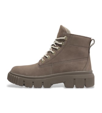 Timberland Skórzane buty za kostkę Greyfield w kolorze ciemnoszarym