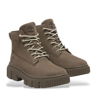 Timberland Skórzane buty za kostkę Greyfield w kolorze ciemnoszarym