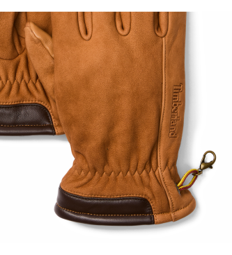Timberland Guanti in nabuk Winter Hill marroni