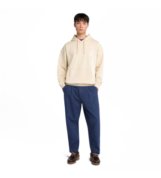 Timberland Herringbone Pleated Chino Trousers blue