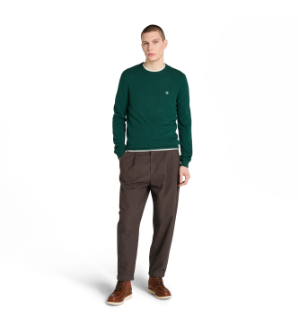 Timberland Claremont rjave plisirane hlače chino 