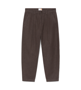 Timberland Claremont rjave plisirane hlače chino 