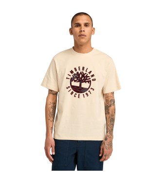 Timberland T-shirt med grafiskt tryck Holiday beige  