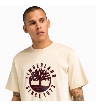 Timberland T-shirt med grafiskt tryck Holiday beige  