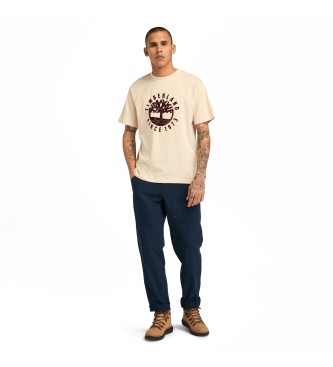 Timberland T-shirt med grafiskt tryck Holiday beige  