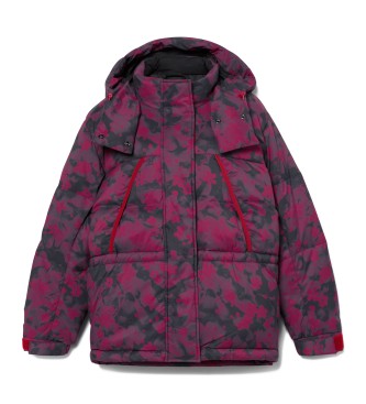 Timberland Casaco estampado e acolchoado de penas recicladas Howker Pink