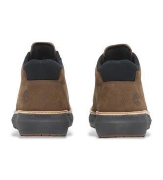 Timberland Botas Hudson Road em pele castanha de cano mdio chukka