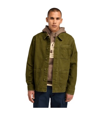 Timberland Kempshire green washed canvas jacket