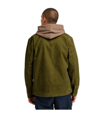 Timberland Kempshire green washed canvas jacket