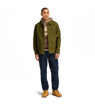 Timberland Kempshire green washed canvas jacket