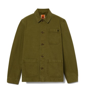 Timberland Kempshire green washed canvas jacket