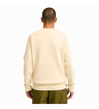 Timberland Męska bluza Kennebec River Linear Logo Crew Neck w kolorze beżowym