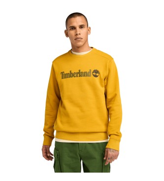 Timberland Sweatshirt Kennebec River Linear Logo Crew Neck amarelo