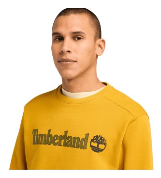 Timberland Sweatshirt Kennebec River Linear Logo Crew Neck amarelo