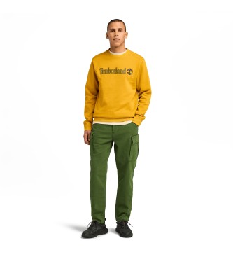 Timberland Sweatshirt Kennebec River Linear Logo Crew Neck amarelo