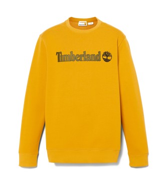 Timberland Sweatshirt Kennebec River Linear Logo Crew Neck amarelo