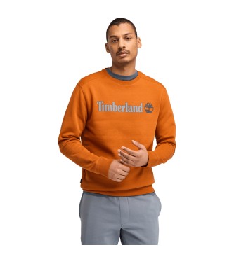 Timberland Sweatshirt Kennebec River Linear Logo Crew Neck    laranja