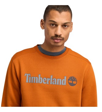 Timberland Sweatshirt Kennebec River Linear Logo Crew Neck    laranja