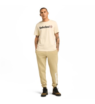 Timberland Kennebec River beige logo T-shirt