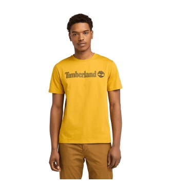 Timberland T-shirt com logtipo do rio Kennebec amarelo