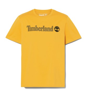 Timberland T-shirt com logtipo do rio Kennebec amarelo