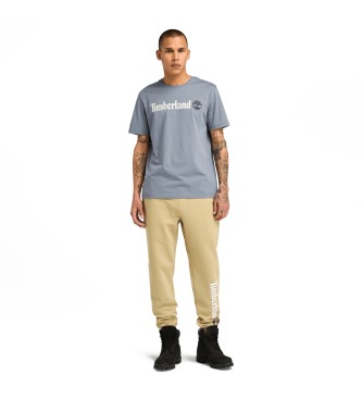 Timberland Kennebec River folkstone t-shirt met korte mouwen en lineair logo grijs