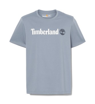 Timberland Kennebec River folkstone t-shirt met korte mouwen en lineair logo grijs