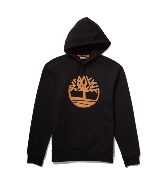 Timberland Felpa con cappuccio pullover con logo albero nero Kennebec River