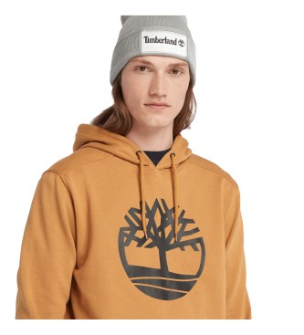 Timberland Kennebec River sweatshirt med htte og gult tr-logo