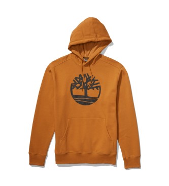 Timberland Kennebec River sweatshirt med htte og gult tr-logo