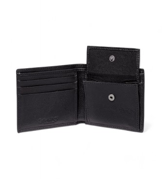 Timberland Kennebunk folding leather wallet with coin purse black