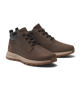 Timberland Killington Trekker, tnis de cano baixo em pele castanha com atacadores