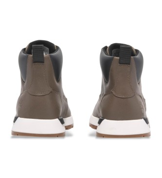 Timberland Sneaker mid-top in pelle marrone con lacci Killington Trekker  