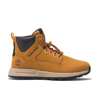 Timberland Sneakers Killington Trekker gialle in pelle a met polpaccio con lacci