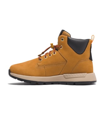 Timberland Sneakers Killington Trekker gialle in pelle a met polpaccio con lacci