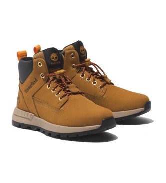 Timberland Sneakers Killington Trekker gialle in pelle a met polpaccio con lacci