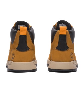 Timberland Sneakers Killington Trekker gialle in pelle a met polpaccio con lacci