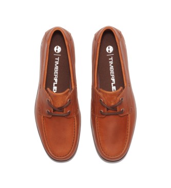 Timberland Sapatos de pele castanha com atacadores Grafton Bay