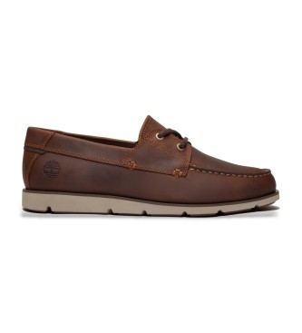 Timberland Grafton Bay brown leather lace-up shoes