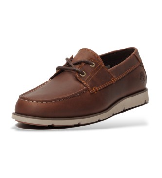 Timberland Grafton Bay brown leather lace-up shoes