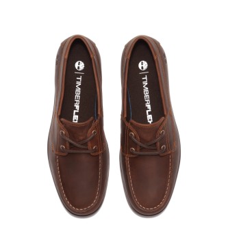 Timberland Grafton Bay brown leather lace-up shoes